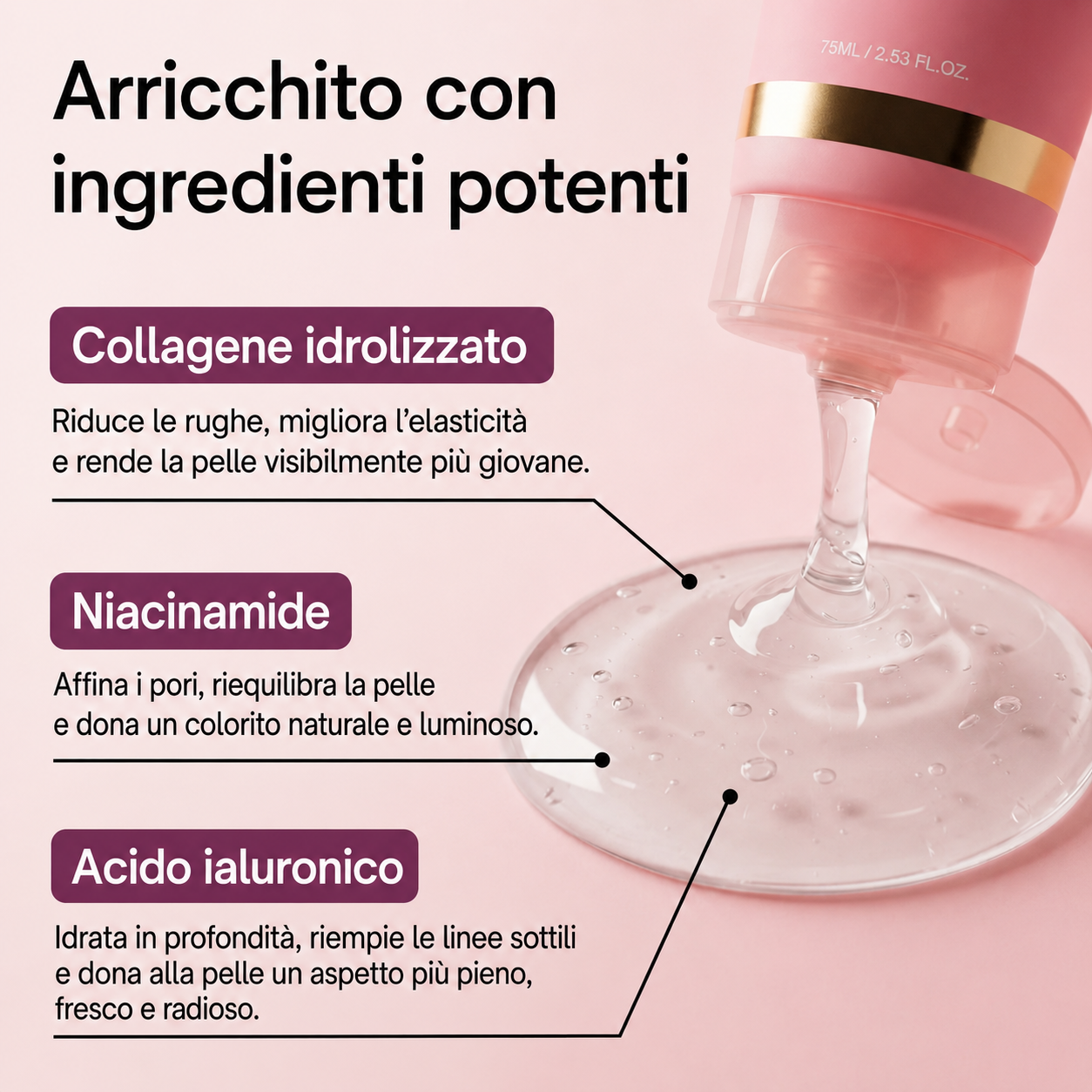 Maschera notte peel-off al collagene